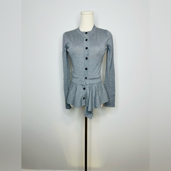 Alexander McQueen Peplum Knit Cardigan - Picture 4 of 12